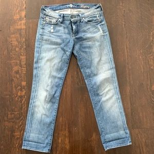 7 for all mankind cropped jeans